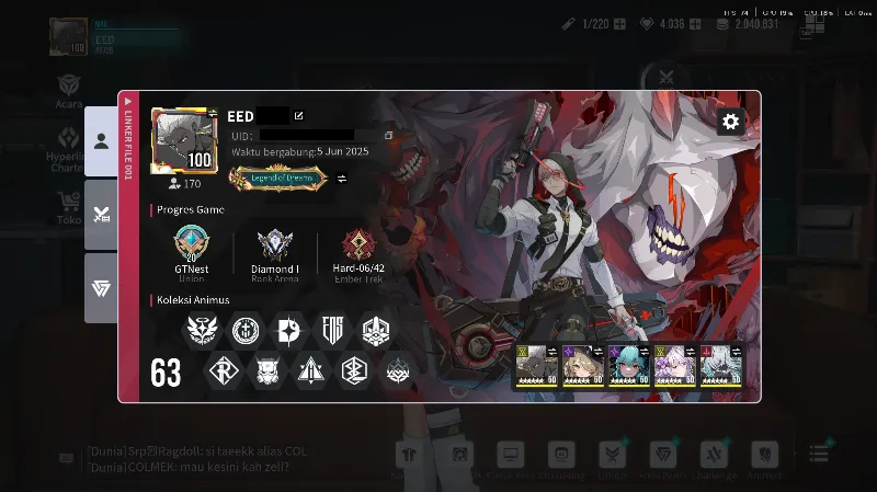 Akun Etheria GG